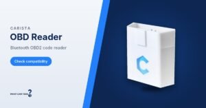 Carista OBD Reader – product banner with Check compatibility button
