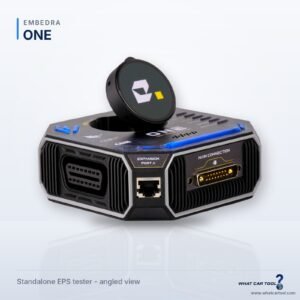 Embedra ONE eps tester angled view studio
