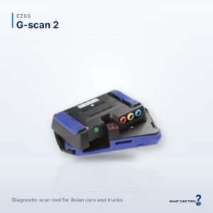 EZDS g scan 2 scan tool back view with vmi2 pack studio