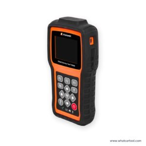 Foxense T2000 tpms service tool side angle view
