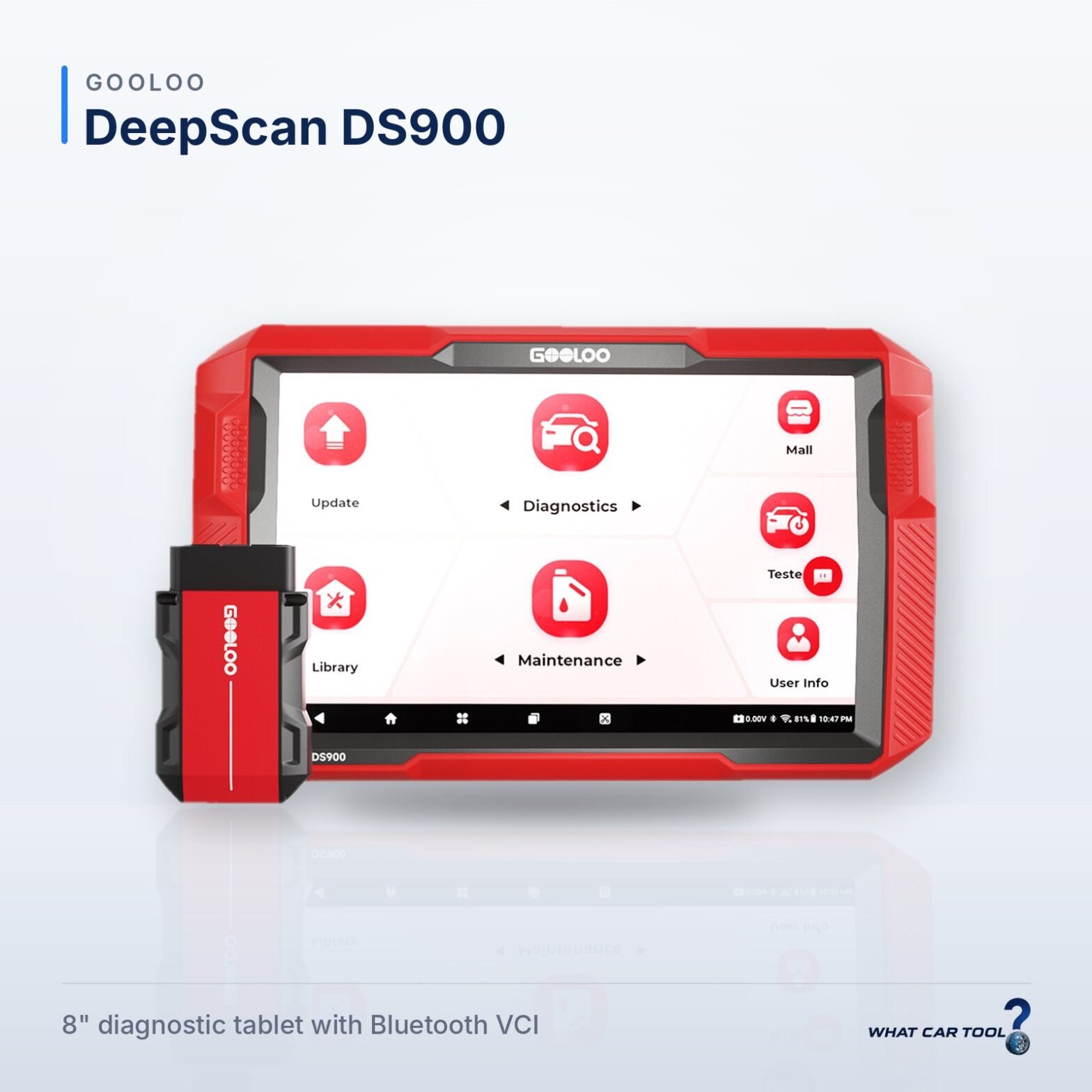 GOOLOO DS900 diagnostic tablet studio product shot