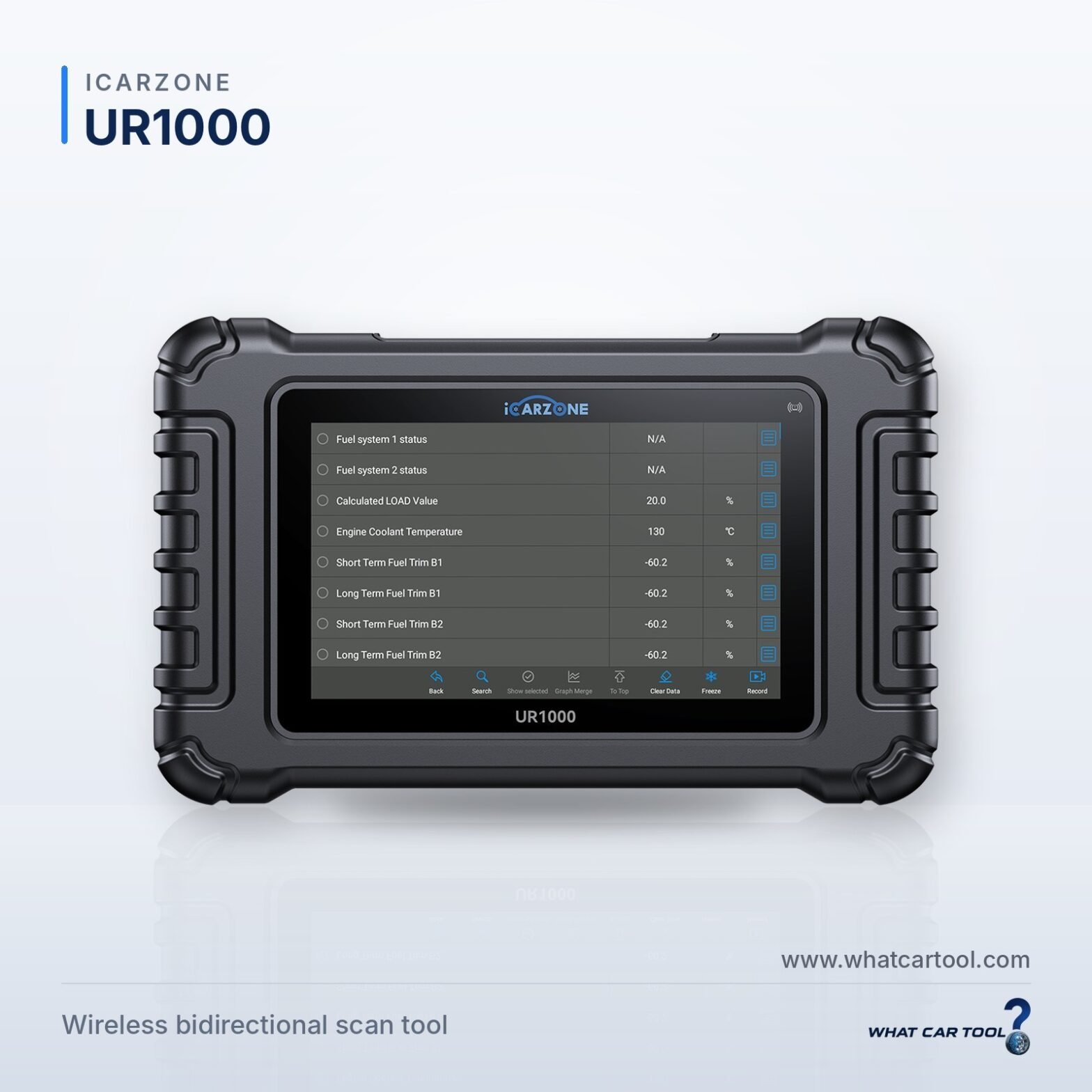 ICarzone UR1000 diagnostic tablet studio product shot