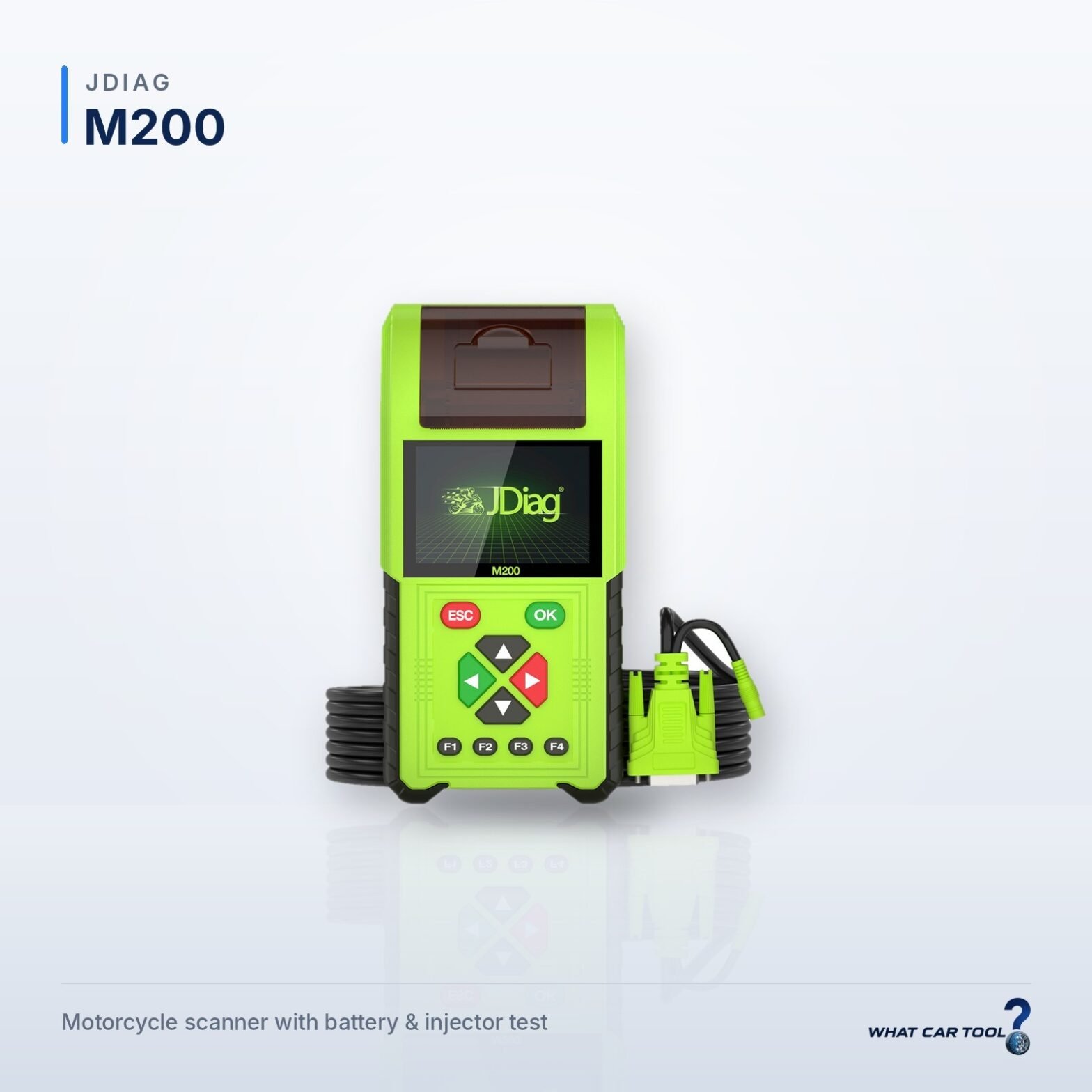 JDiag M200 motorcycle scanner studio product shot