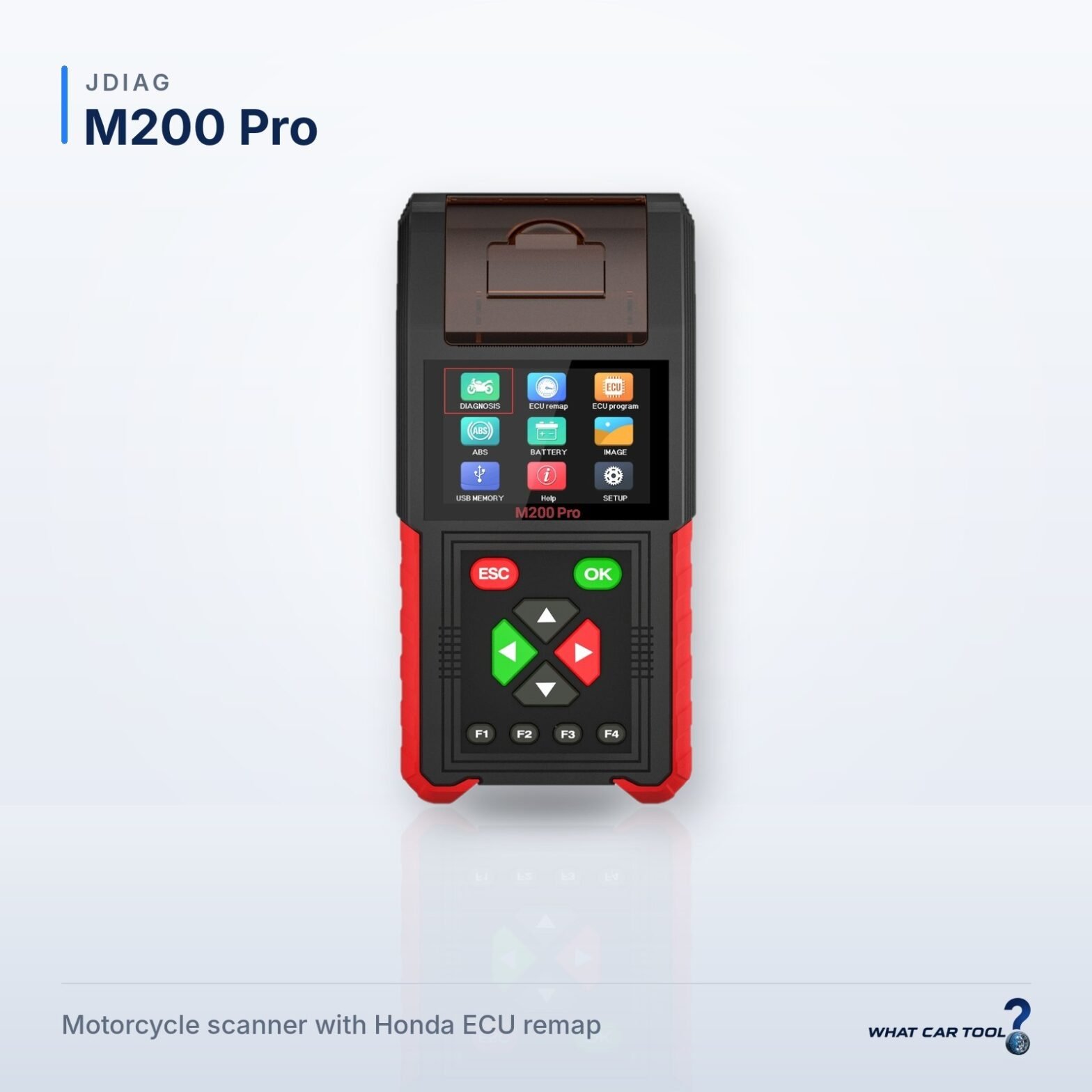 JDiag M200 Pro motorcycle scanner studio product shot