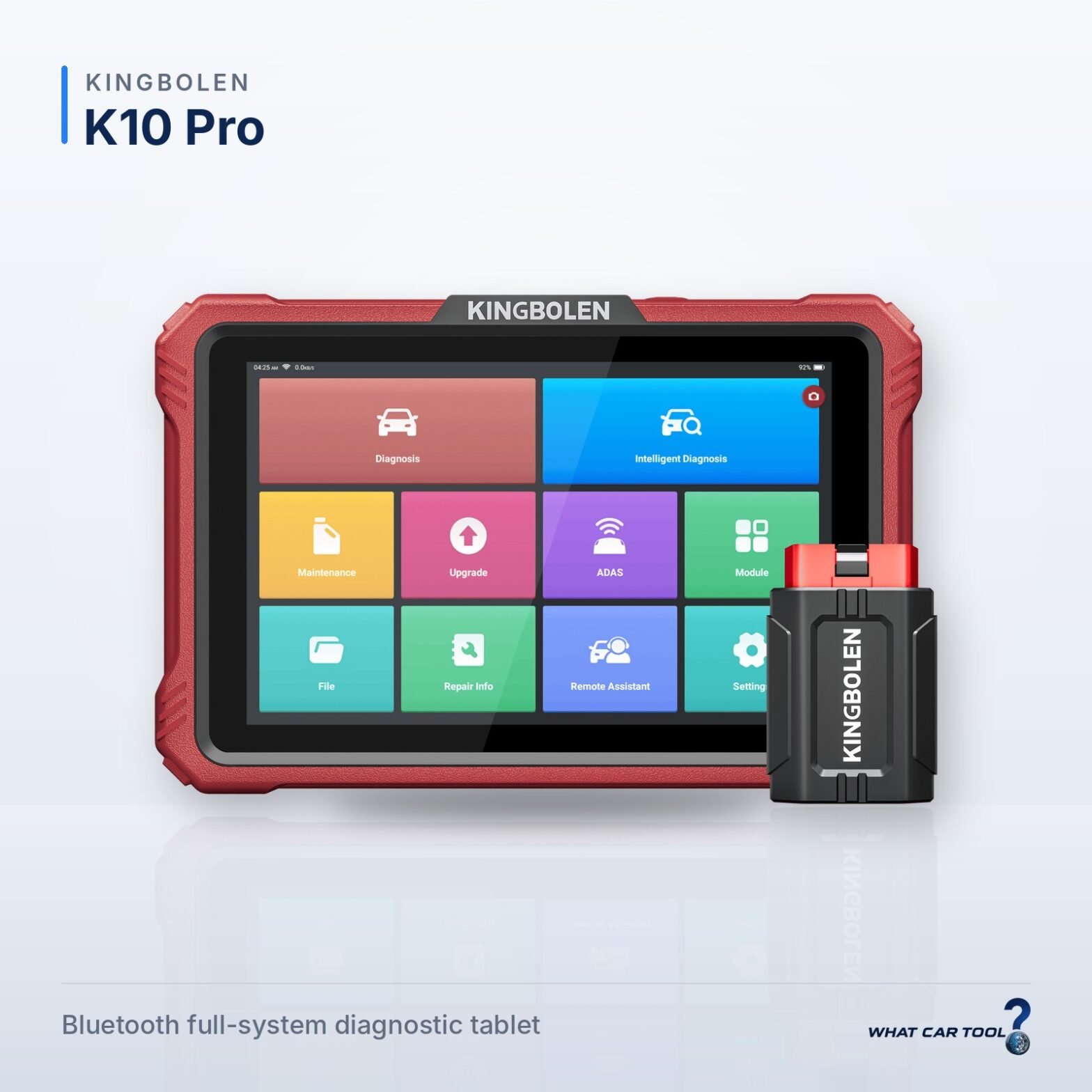 Kingbolen K10 Pro diagnostic tablet studio product shot