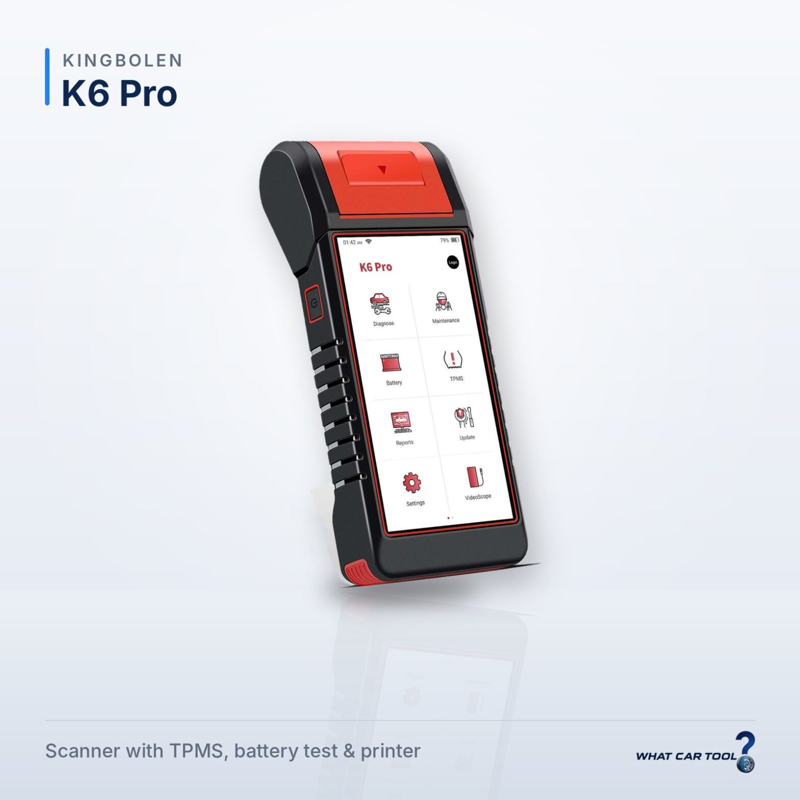 Kingbolen K6 Pro diagnostic scanner studio product shot