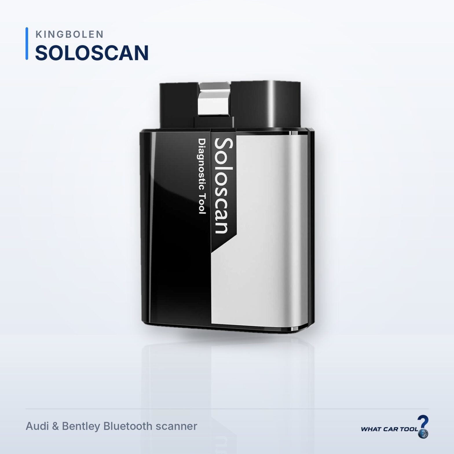 Kingbolen SOLOSCAN Audi Bentley bluetooth obd2 scanner studio product shot