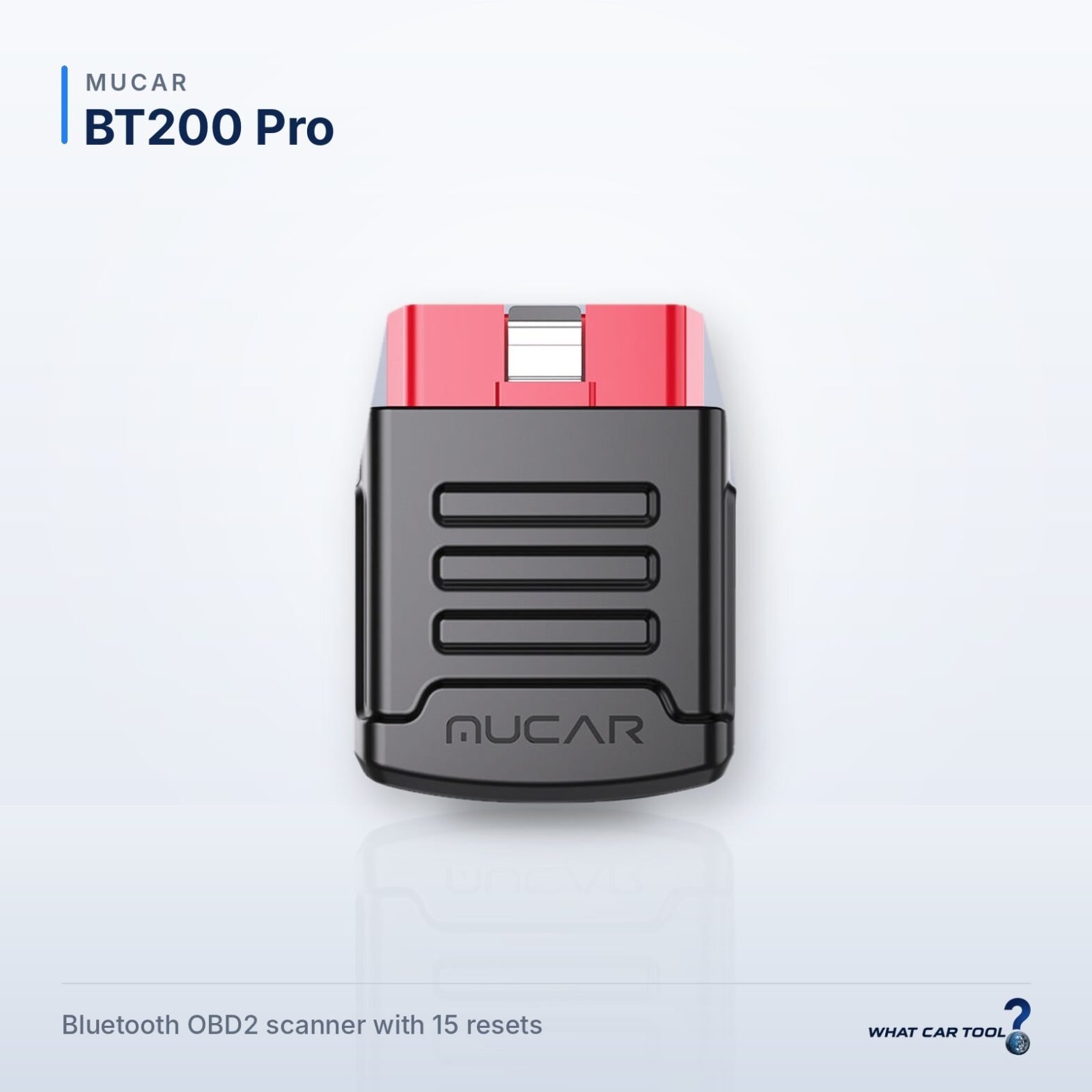 Mucar BT200 Pro bluetooth obd2 scanner studio product shot