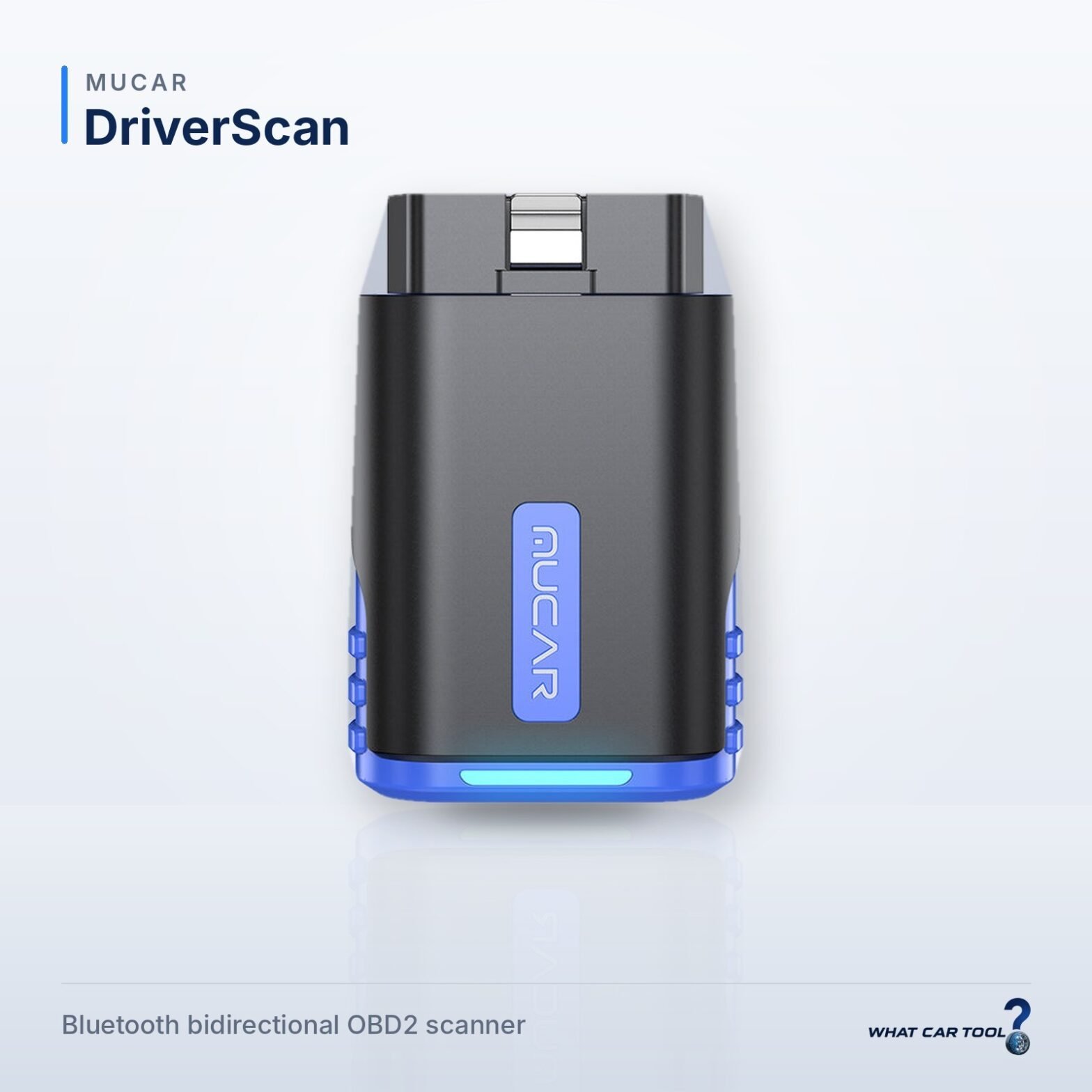 Mucar DriverScan bluetooth obd2 scanner studio product shot