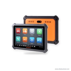 OTOFIX D1 diagnostic tablet front and back view
