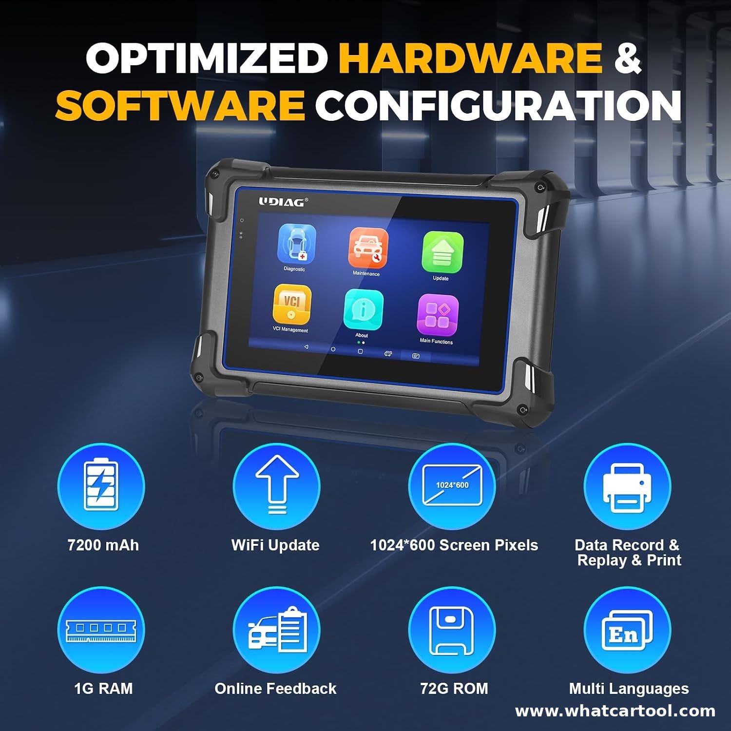 UDIAG x 30 diagnostic tablet hardware overview