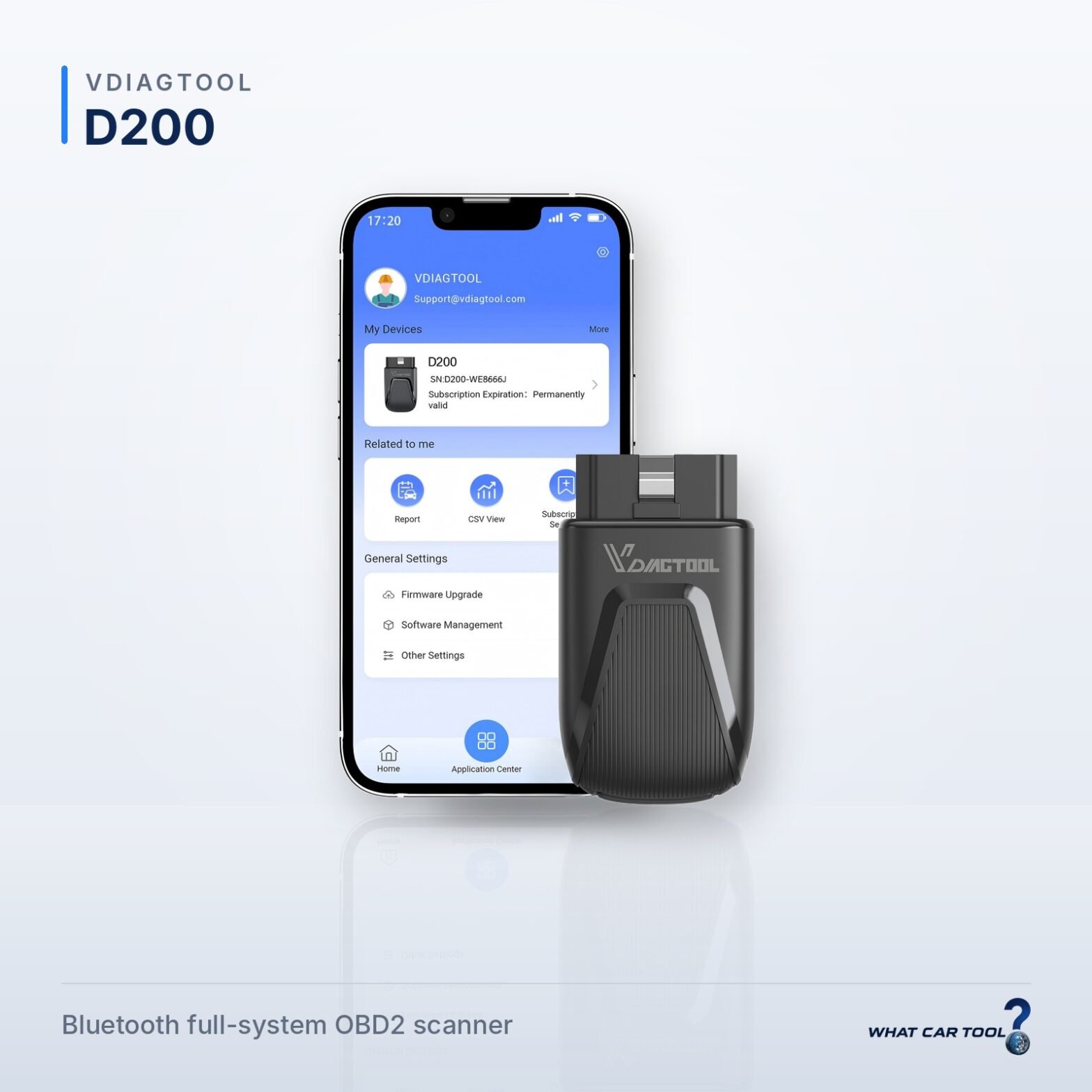 VDIAGTOOL D200 bluetooth scanner studio product shot