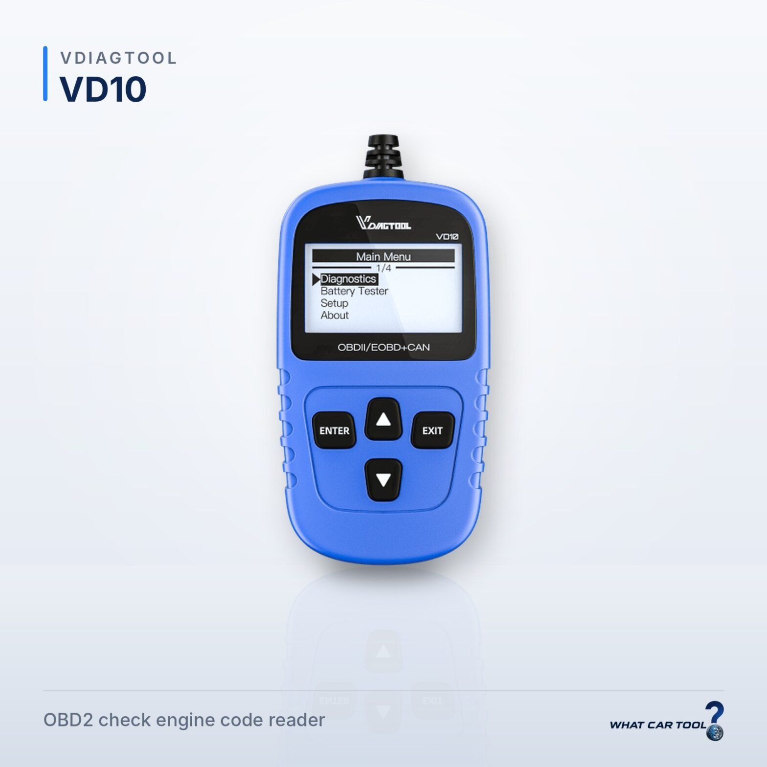 VDIAGTOOL VD10 code reader studio product shot