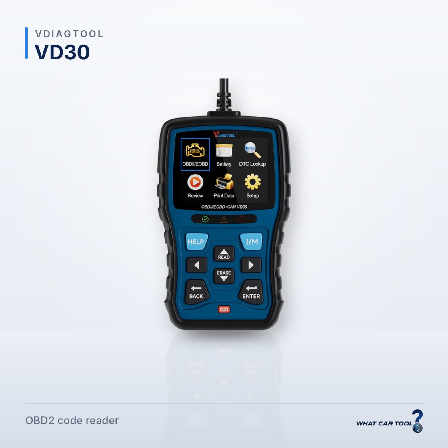VDIAGTOOL VD30 code reader studio product shot