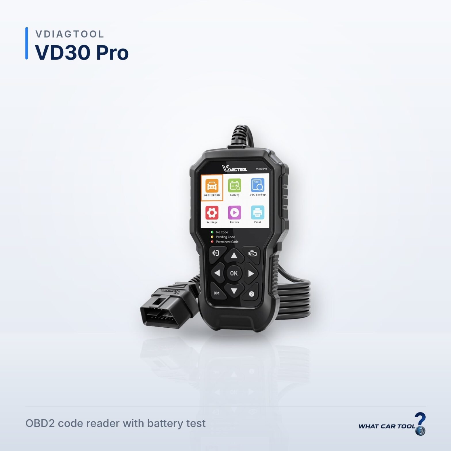 VDIAGTOOL VD30 Pro code reader studio product shot