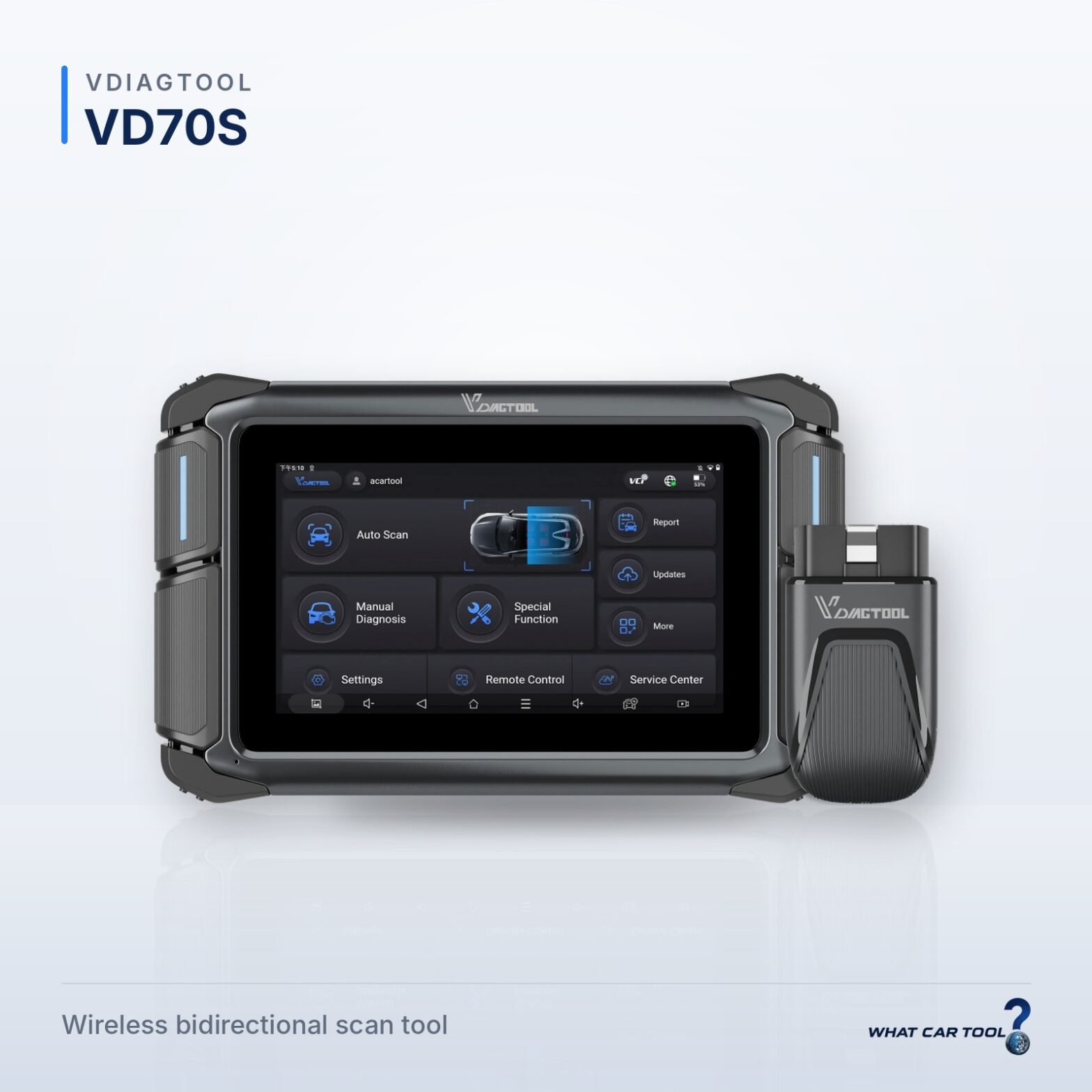 VDIAGTOOL VD70S diagnostic tablet studio product shot