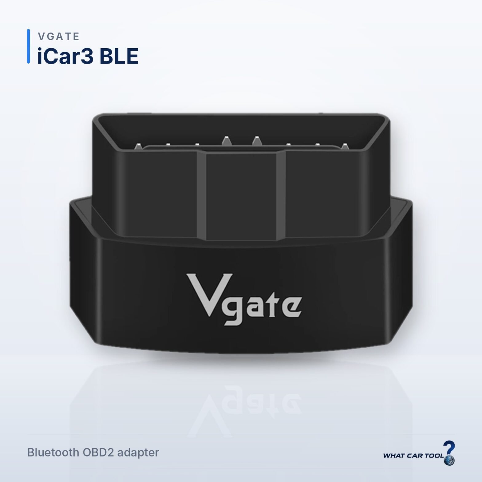 Vgate iCar3 BLE bluetooth obd2 adapter studio product shot