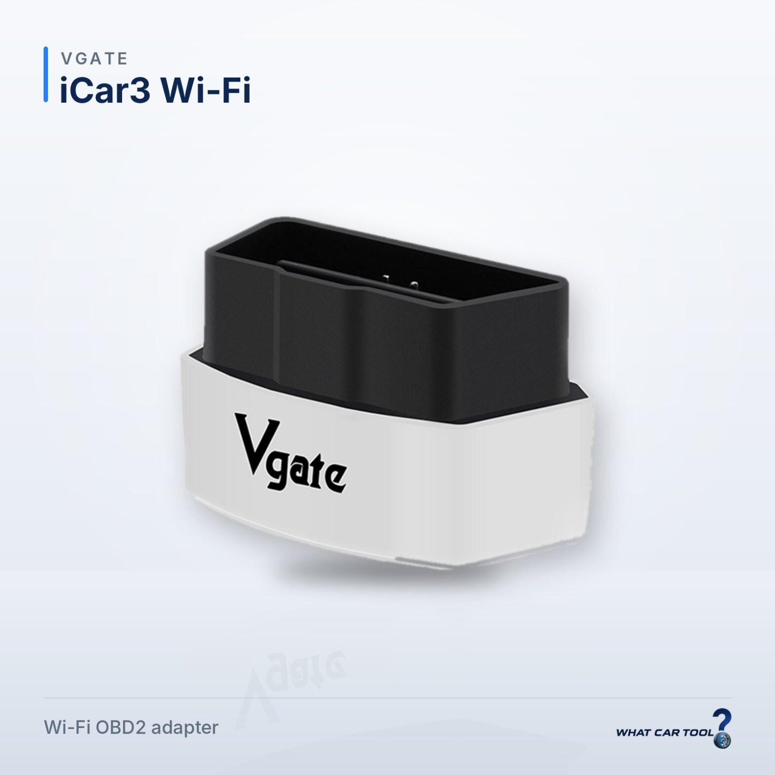 Vgate iCar3 wifi wifi obd2 adapter studio product shot