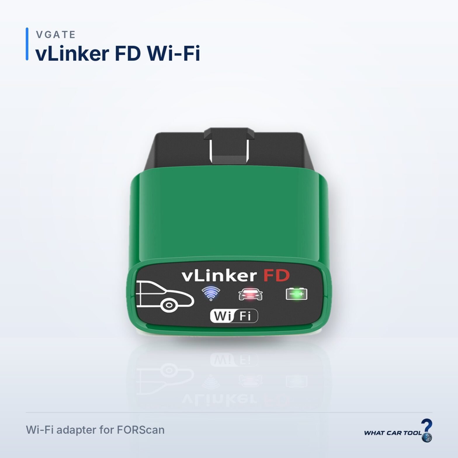 Vgate vLinker FD wifi wifi obd2 adapter studio product shot